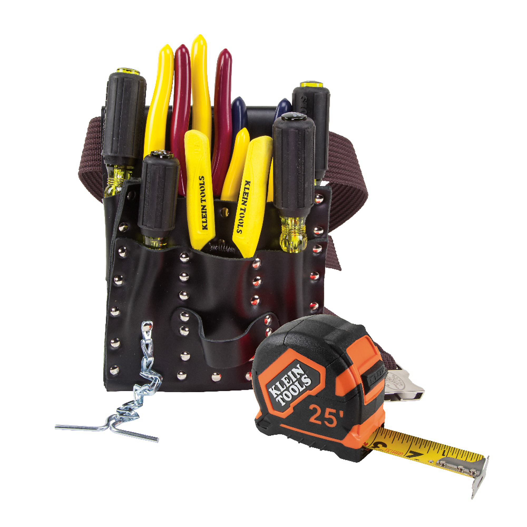 Tool Set with Tool Belt and Leather Pouch, 12-Piec, Model# 5300